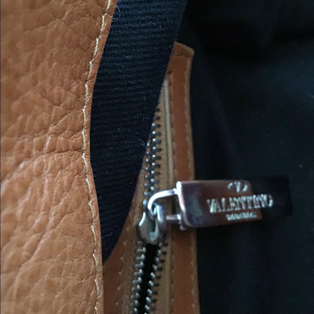 Valentino Garavani Beige and Brown Woven Satchel - Picture 9 of 13